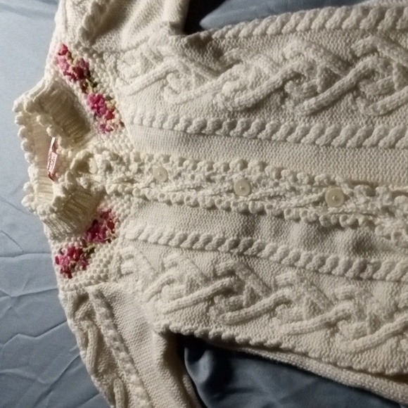 Like New, Baby Gap 3-6 Months Cable Knit Sweater Footed Onesie Coverall - Picture 5 of 13